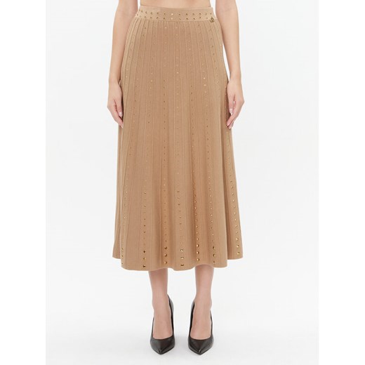 TWINSET Spódnica trapezowa 232TT3172 Brązowy Regular Fit ze sklepu MODIVO w kategorii Spódnice - zdjęcie 182720670
