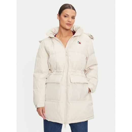 Tommy Jeans Kurtka puchowa Alaska DW0DW18821 Beżowy Regular Fit ze sklepu MODIVO w kategorii Kurtki damskie - zdjęcie 182720682
