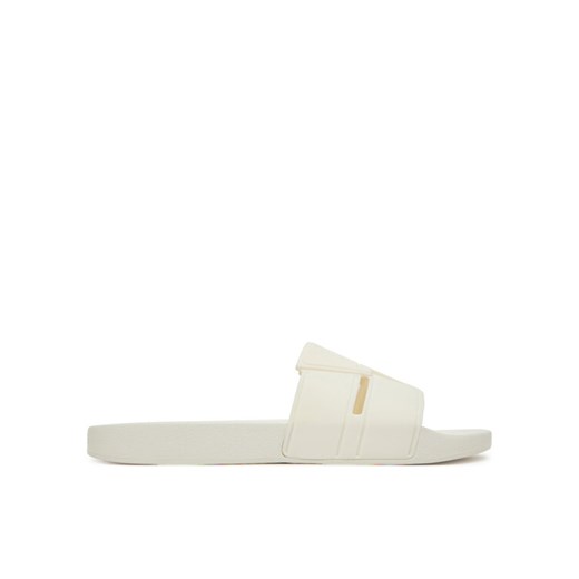Calvin Klein Klapki Pool Slide Double T HM0HM01752 Biały ze sklepu MODIVO w kategorii Klapki męskie - zdjęcie 182720703