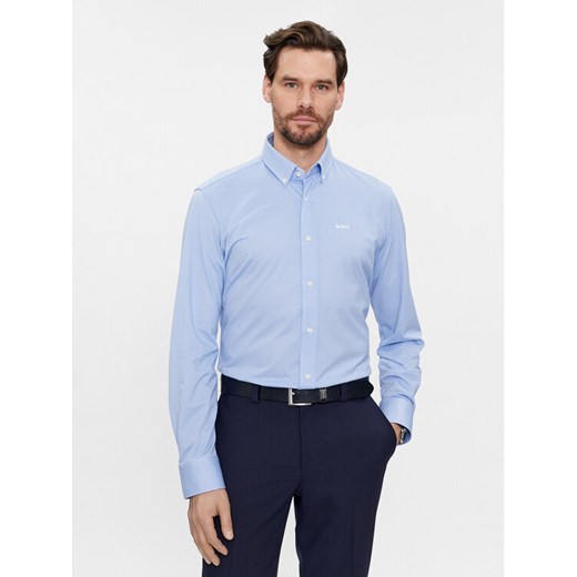 Boss Koszula 50469378 Błękitny Regular Fit ze sklepu MODIVO w kategorii Koszule męskie - zdjęcie 182720704