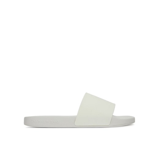 Calvin Klein Jeans Klapki Slide Monogram Tpu YW0YW01715 Biały ze sklepu MODIVO w kategorii Klapki damskie - zdjęcie 182720774