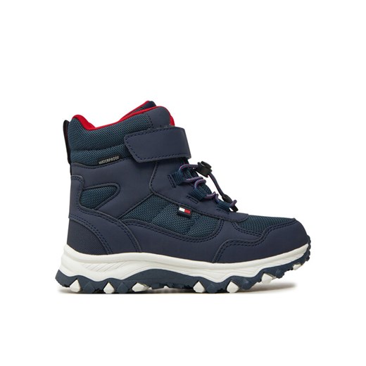 Tommy Hilfiger Trzewiki Fur Boot T1X5-33710-1492 S Granatowy ze sklepu MODIVO w kategorii Buty zimowe dziecięce - zdjęcie 182720831