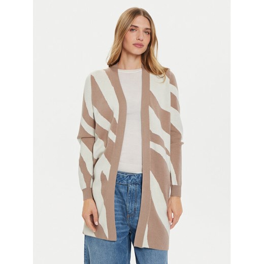 Vero Moda Kardigan Nancy 10310777 Beżowy Loose Fit ze sklepu MODIVO w kategorii Swetry damskie - zdjęcie 182720844