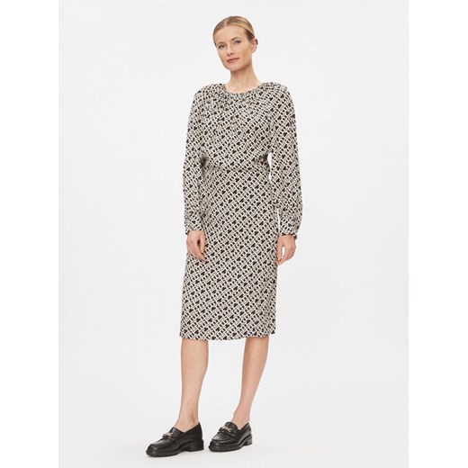 Tommy Hilfiger Sukienka codzienna WW0WW41020 Beżowy Regular Fit ze sklepu MODIVO w kategorii Sukienki - zdjęcie 182720871
