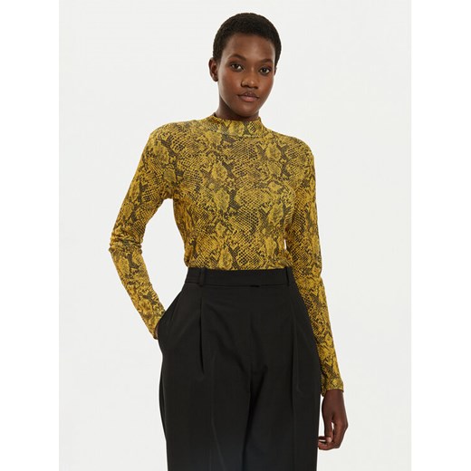 Sisley Bluzka 34GGL200R Żółty Slim Fit ze sklepu MODIVO w kategorii Bluzki damskie - zdjęcie 182720982