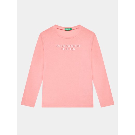 United Colors Of Benetton Bluzka 3I9WG10A3 Różowy Regular Fit ze sklepu MODIVO w kategorii Bluzki dziewczęce - zdjęcie 182721043