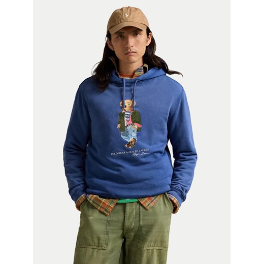 Polo Ralph Lauren Bluza 710958192001 Niebieski Regular Fit ze sklepu MODIVO w kategorii Bluzy męskie - zdjęcie 182721084