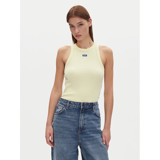 HUGO Top Easy Tank_B 50508857 Żółty Slim Fit XXL MODIVO