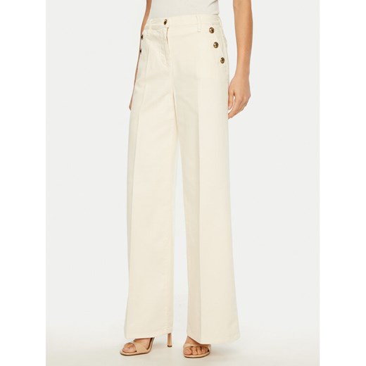 Luisa Spagnoli Jeansy Aceto 541773 Écru Wide Leg ze sklepu MODIVO w kategorii Jeansy damskie - zdjęcie 182721161