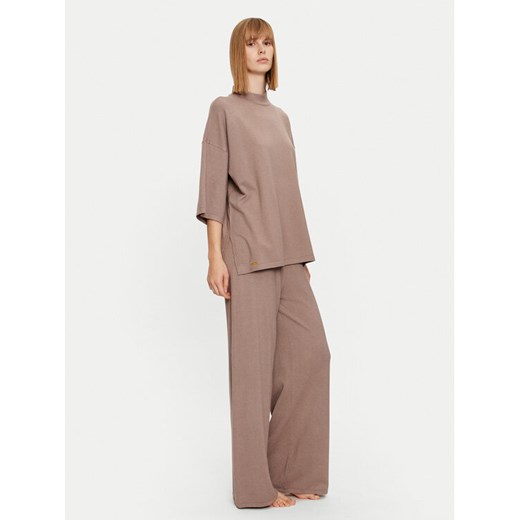 Selmark Piżama Tricot P7776 Beżowy Regular Fit ze sklepu MODIVO w kategorii Piżamy damskie - zdjęcie 182721171