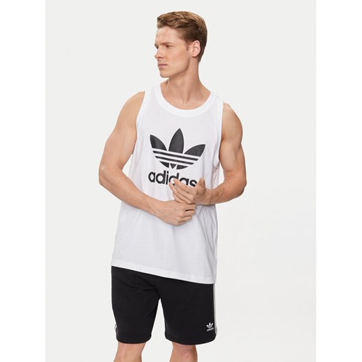 adidas Tank top adicolor Classics Trefoil IA4808 Biały Regular Fit ze sklepu MODIVO w kategorii T-shirty męskie - zdjęcie 182721261