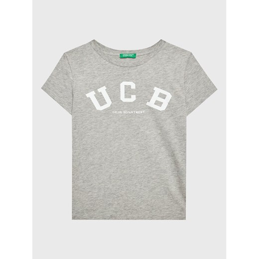 United Colors Of Benetton T-Shirt 3096C10C6 Szary Regular Fit ze sklepu MODIVO w kategorii T-shirty chłopięce - zdjęcie 182721323