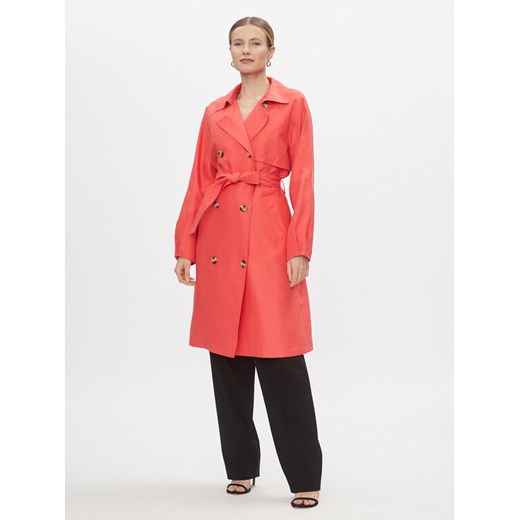 Vero Moda Trencz Doreen 10301287 Różowy Regular Fit ze sklepu MODIVO w kategorii Płaszcze damskie - zdjęcie 182721422