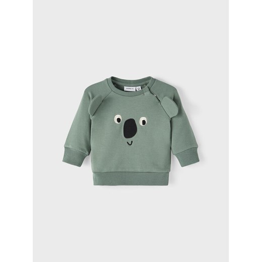 NAME IT Bluza 13212765 Zielony Regular Fit ze sklepu MODIVO w kategorii Bluzy i swetry - zdjęcie 182721450