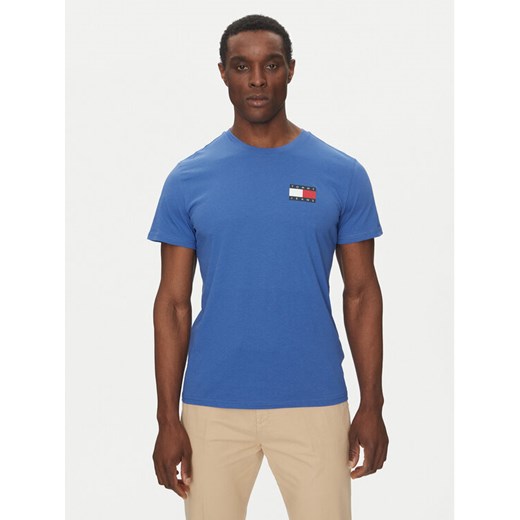 Tommy Jeans T-Shirt Essential DM0DM20740 Niebieski Slim Fit ze sklepu MODIVO w kategorii T-shirty męskie - zdjęcie 182721491