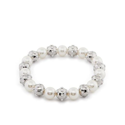 Marc Jacobs Naszyjnik Pearl Dot Statement Neklace 2R3JNC001J52 Srebrny ze sklepu MODIVO w kategorii Naszyjniki - zdjęcie 182721533
