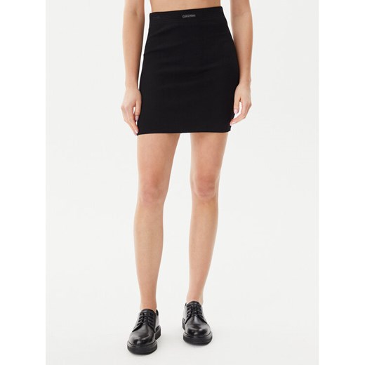 Calvin Klein Jeans Spódnica ołówkowa J20J225527 Czarny Slim Fit ze sklepu MODIVO w kategorii Spódnice - zdjęcie 182721550