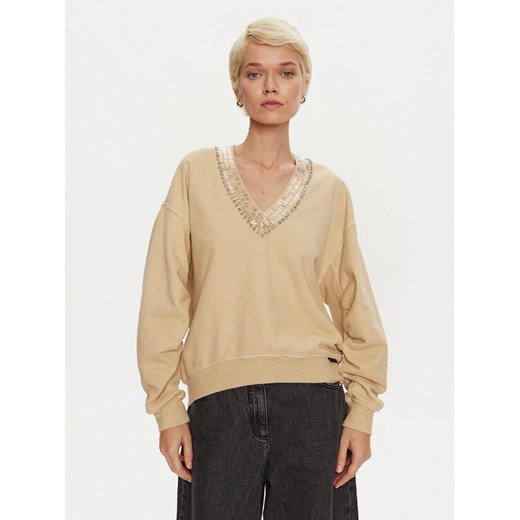 PINKO Bluza Raboni 104458 A297 Beżowy Regular Fit ze sklepu MODIVO w kategorii Bluzy damskie - zdjęcie 182721560