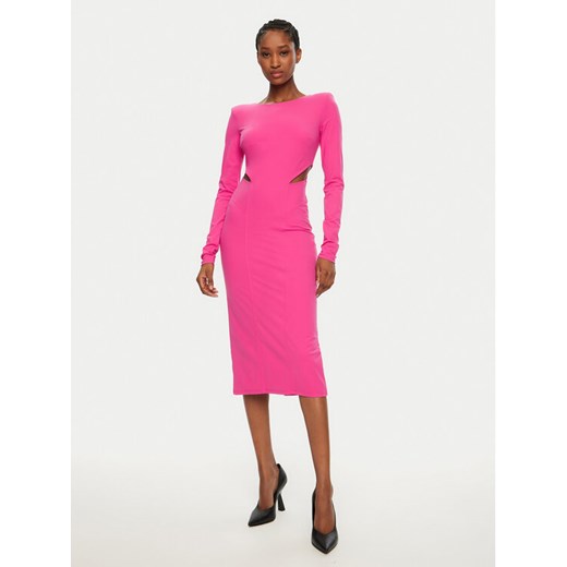 Patrizia Pepe Sukienka koktajlowa 8A1454/J129-R846 Różowy Slim Fit ze sklepu MODIVO w kategorii Sukienki - zdjęcie 182721593