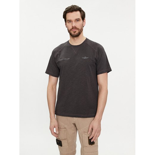 Aeronautica Militare T-Shirt 241TS2199J628 Szary Regular Fit ze sklepu MODIVO w kategorii T-shirty męskie - zdjęcie 182721623