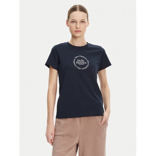 Helly Hansen T-Shirt Core 54592 Granatowy Regular Fit ze sklepu MODIVO w kategorii Bluzki damskie - zdjęcie 182721650