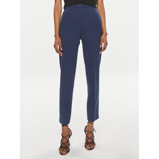 Pinko Spodnie materiałowe Bello 100155 A1L4 Granatowy Slim Fit ze sklepu MODIVO w kategorii Spodnie damskie - zdjęcie 182721713