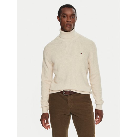 Tommy Hilfiger Golf MW0MW36526 Beżowy Regular Fit ze sklepu MODIVO w kategorii Swetry męskie - zdjęcie 182721721
