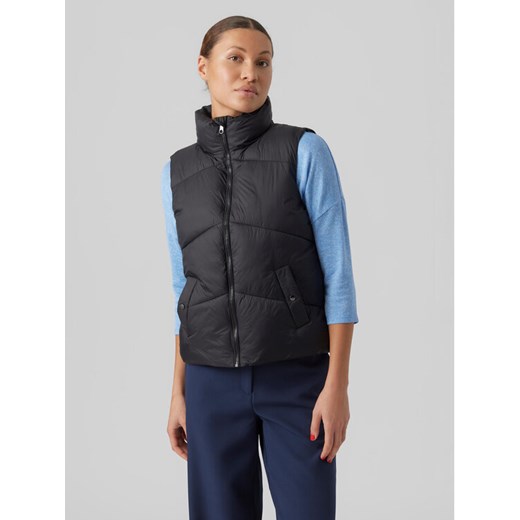 Vero Moda Bezrękawnik Uppsala 10281432 Czarny Regular Fit ze sklepu MODIVO w kategorii Kamizelki damskie - zdjęcie 182721750