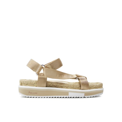 Pollini Espadryle SA16655G0ITV0105 Beżowy ze sklepu MODIVO w kategorii Sandały damskie - zdjęcie 182721874