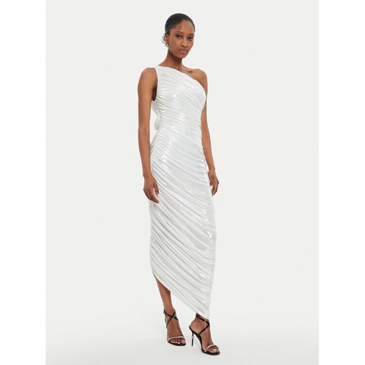 NORMA KAMALI Sukienka koktajlowa ST2243LMD07967 Écru Slim Fit ze sklepu MODIVO w kategorii Sukienki - zdjęcie 182721941