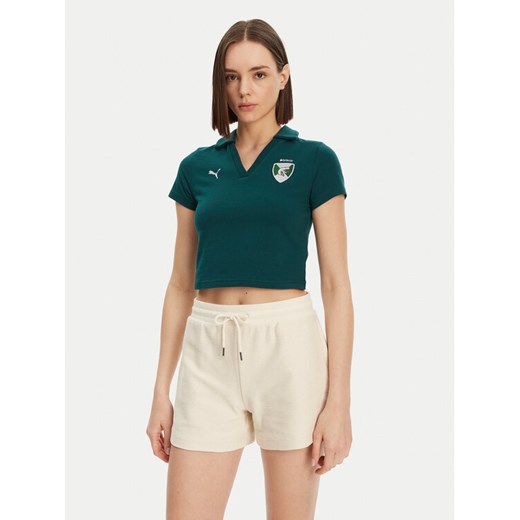 Puma Polo Harry Potter 630097 Zielony Regular Fit ze sklepu MODIVO w kategorii Bluzki damskie - zdjęcie 182721953