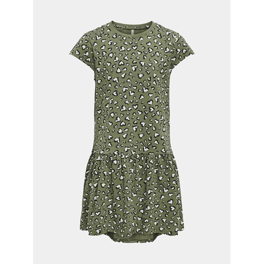 Kids ONLY Sukienka codzienna Gida 15317882 Zielony Regular Fit ze sklepu MODIVO w kategorii Sukienki dziewczęce - zdjęcie 182722004