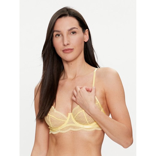 Hunkemöller Biustonosz z fiszbiną Isabelle 205389 Żółty ze sklepu MODIVO w kategorii Biustonosze - zdjęcie 182722051