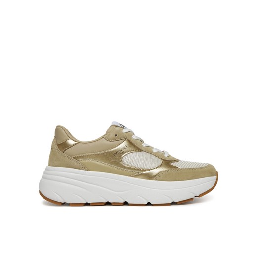 TWINSET Sneakersy 251TCP02E Złoty ze sklepu MODIVO w kategorii Buty sportowe damskie - zdjęcie 182722080