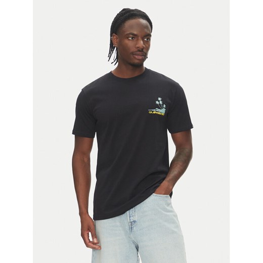 Quiksilver T-Shirt Palm Lines Ss EQYZT08057 Czarny Regular Fit ze sklepu MODIVO w kategorii T-shirty męskie - zdjęcie 182722094