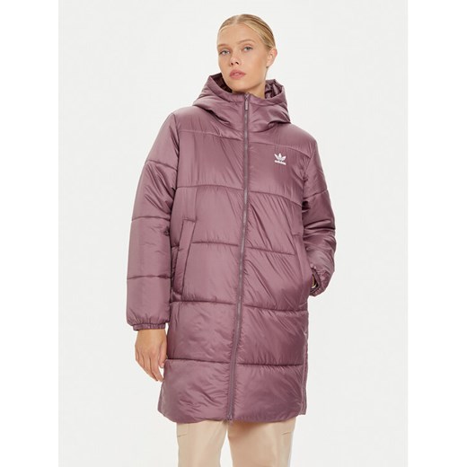 adidas Kurtka zimowa adicolor IW5857 Fioletowy Regular Fit ze sklepu MODIVO w kategorii Kurtki damskie - zdjęcie 182722111