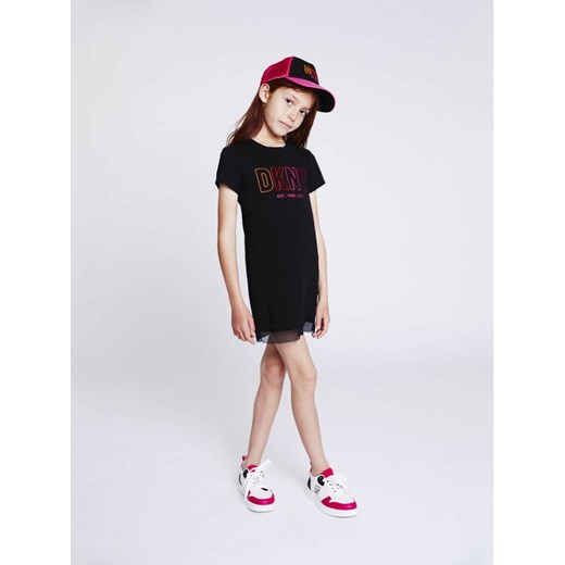 DKNY Sukienka codzienna D32873 S Czarny Regular Fit ze sklepu MODIVO w kategorii Sukienki dziewczęce - zdjęcie 182722162
