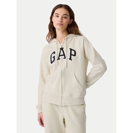 Gap Bluza 873024-15 Beżowy Regular Fit ze sklepu MODIVO w kategorii Bluzy damskie - zdjęcie 182722172