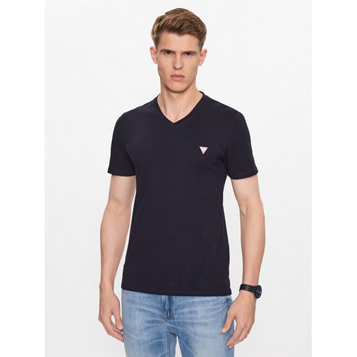 Guess T-Shirt M2YI37 I3Z14 Granatowy Slim Fit ze sklepu MODIVO w kategorii T-shirty męskie - zdjęcie 182722190