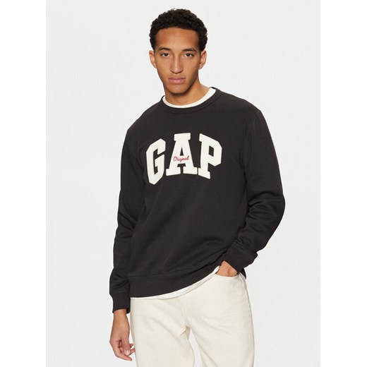 Gap Bluza 852079-07 Czarny Regular Fit ze sklepu MODIVO w kategorii Bluzy męskie - zdjęcie 182722350