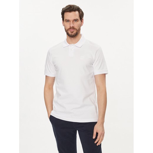 Boss Polo Passenger 50507803 Biały Slim Fit ze sklepu MODIVO w kategorii T-shirty męskie - zdjęcie 182722354