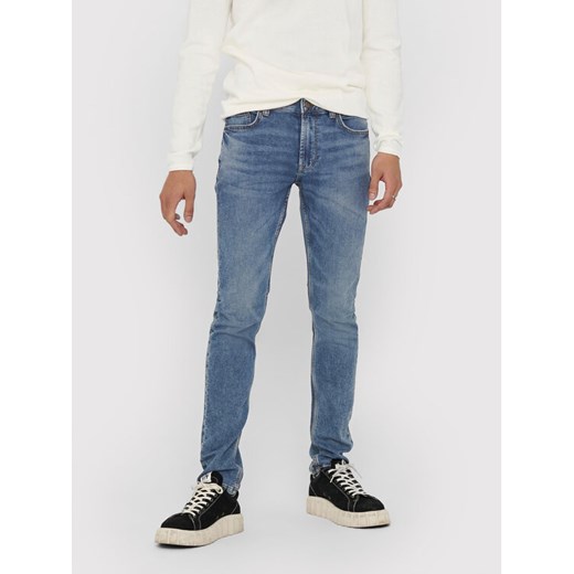 Only & Sons Jeansy Loom 22018653 Niebieski Slim Fit ze sklepu MODIVO w kategorii Jeansy męskie - zdjęcie 182722401