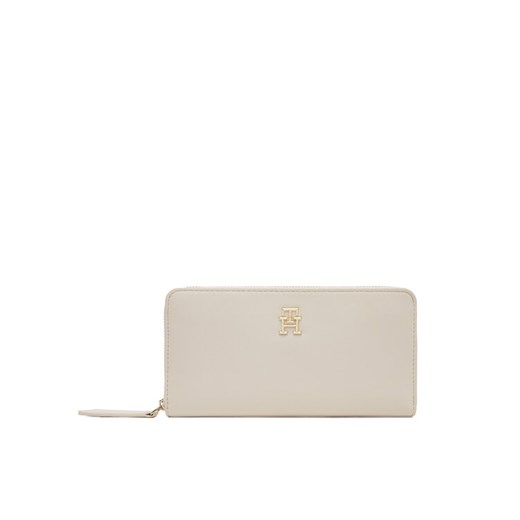 Tommy Hilfiger Duży Portfel Damski Th Logotape Lrg Za AW0AW17266 Écru ze sklepu MODIVO w kategorii Portfele damskie - zdjęcie 182722463