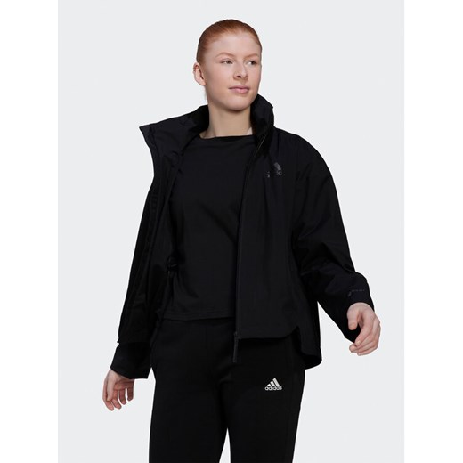 adidas Kurtka przeciwdeszczowa Terrex Traveer RAIN.RDY HG6021 Czarny Loose Fit ze sklepu MODIVO w kategorii Kurtki damskie - zdjęcie 182722483