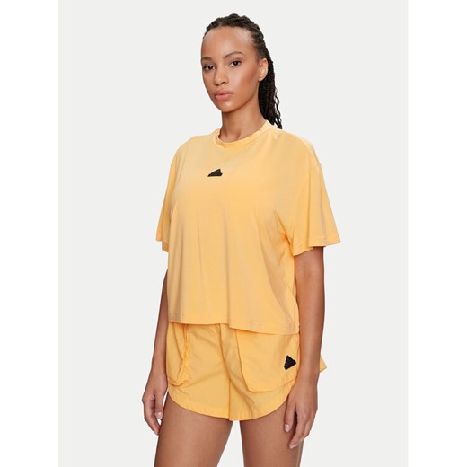 adidas T-Shirt City Escape IS0664 Żółty Loose Fit S MODIVO
