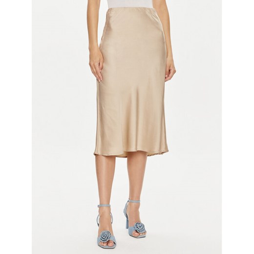 ViCOLO Spódnica midi TB0340 Beżowy Regular Fit ze sklepu MODIVO w kategorii Spódnice - zdjęcie 182722504
