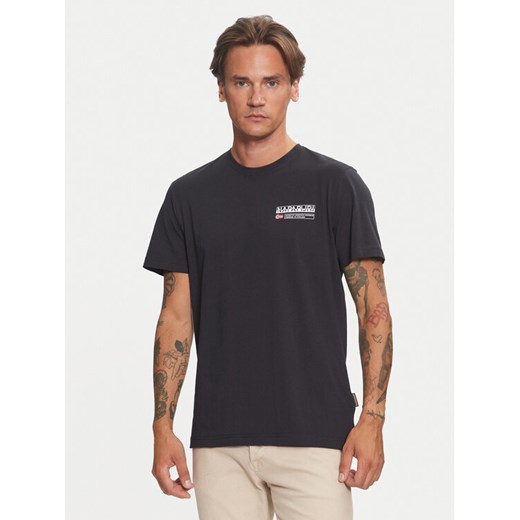Napapijri T-Shirt Kasba NP0A4HQQ Czarny Regular Fit ze sklepu MODIVO w kategorii T-shirty męskie - zdjęcie 182722522