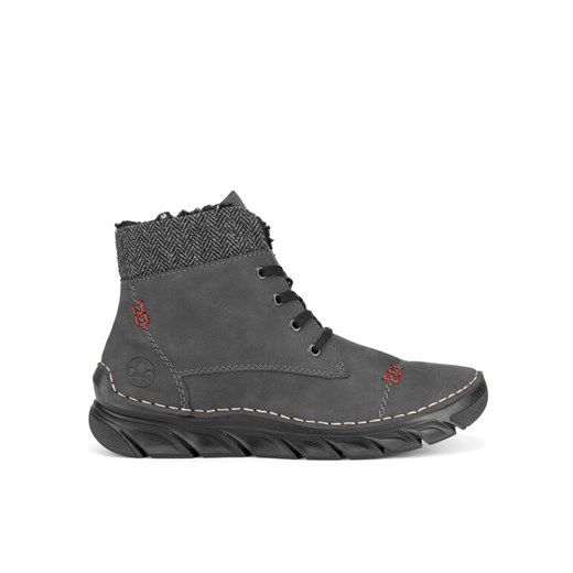 Rieker Botki 55031-45 Szary ze sklepu MODIVO w kategorii Botki - zdjęcie 182722672