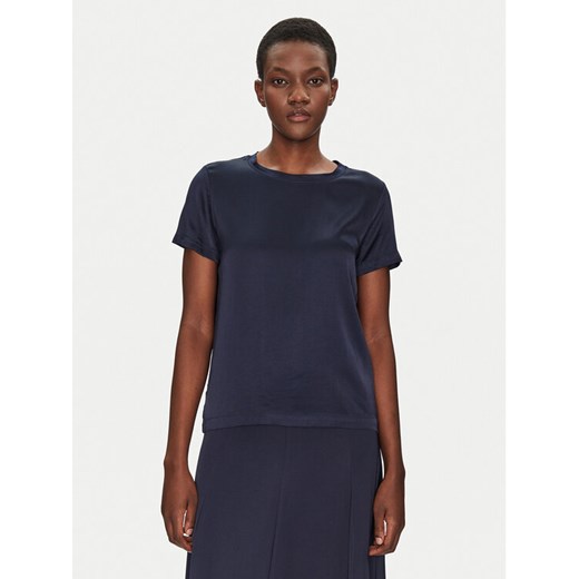 ViCOLO Bluzka TD0007 Granatowy Relaxed Fit ze sklepu MODIVO w kategorii Bluzki damskie - zdjęcie 182722701