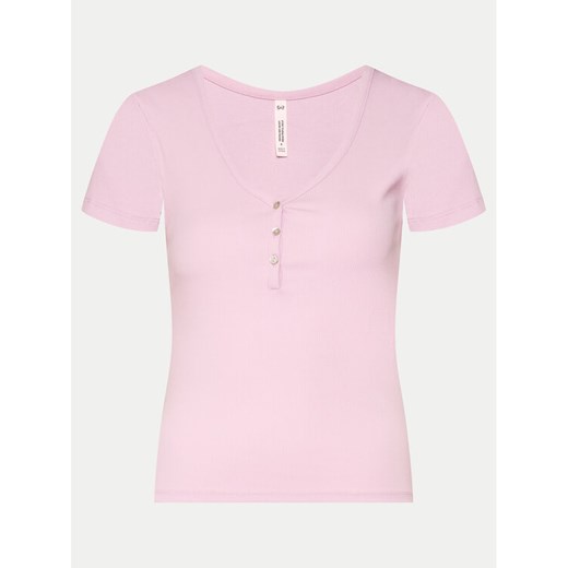 Hunkemöller Koszulka piżamowa Gathering 205129 Różowy Regular Fit ze sklepu MODIVO w kategorii Piżamy damskie - zdjęcie 182722834
